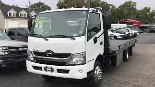 2018 Hino 195 Series Cab Over Diesel Commercial Rollback/2 Car Carrier 16,000 Original Miles