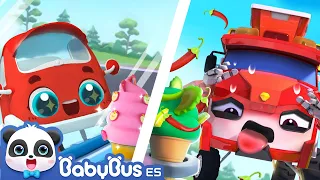 Comprando Helados en un Autoservicio | Camiones de Monstruo | Canciones Infantiles | BabyBus Español