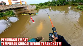 Fierce ️ Fishing in the river when the water is cloudy, big fish appear