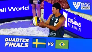 Åhman/Hellvig vs. Evandro/Álvaro Filho - Quarterfinal Highlights Kusadasi 2022 #BeachProTour