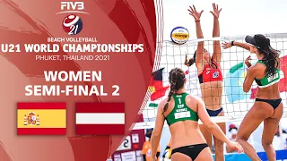 ESP vs. LAT - Full Women's Semi-Final | U21 Beach Volleyball World Champs 2021