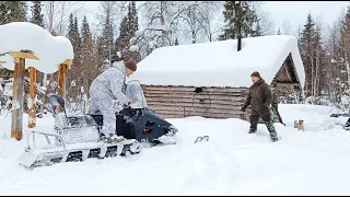 ЧЕТЫРЕ ДНЯ В ТАЙГЕ / ЗАЕЗД В ТАЕЖНУЮ ИЗБУ/НОЧЕВКА, ЕДА НА ПЕЧИ.