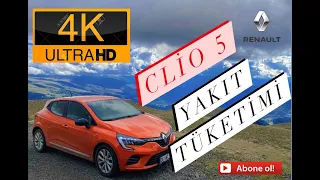 [4K] Renault Clio 5  Yakıt Tüketimi 1.0TCe X-Tronic