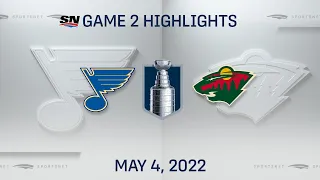 NHL Game 2 Highlights | Blues vs. Wild - May 4, 2022