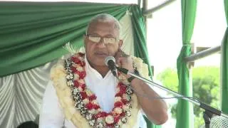 Fijian Prime Minister Voreqe Bainimarama celebrates Prophet Muhammad 's Birthday.