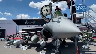 Walk Around of Dassault Aviation's Rafale B Fighter at the 2019 Paris Air Show