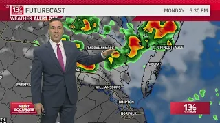 Weather Alert Day: Level 3 severe weather potential for parts of Hampton Roads