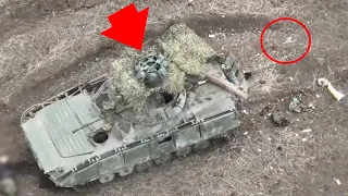 BMP-2 With Anti-Drone EW Gets Destroyed By FPV Drone