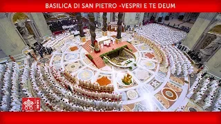 Papa Francesco-Vespri e Te Deum 2019-12-31