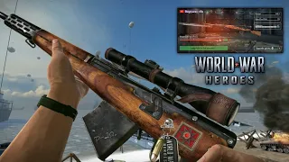 World War Heroes Degtyarev - New Best Sniper 🔥 Upgrade & Gameplay ( Long + Short Range )