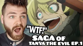 WHAT IS THIS ANIME?! | Saga of Tanya The Evil | Episode 1 | ANIME REACTION