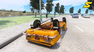 GTA 4 Car Crashes - Crash Testing Real Car Mods Ep.117