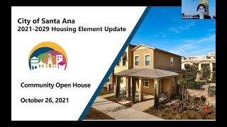 Housing Element Update Virtual Community Open House - October 26, 2021