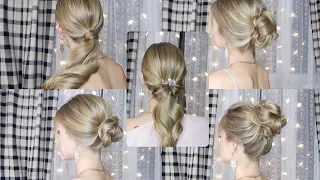 5 ИДЕЙ ПРИЧЕСОК НА Новый год СВОИМИ РУКАМИ | 5 CHRISTMAS HAIRSTYLES