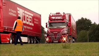 Anfahrt der Trucks zu den 24h Camions in Le Mans 2016