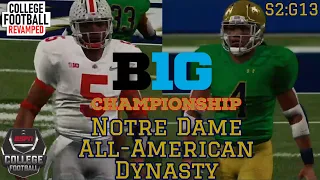 NCAA 14 | College Football Revamped | Notre Dame All-American Dynasty | S2:G13 | Big 10 Championship