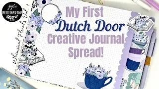 CREATIVE JOURNAL PLAN WITH ME | JOJO'S PRETTY PAPER SHOP WHIMSICAL FLORALS | DUTCH DOOR SPREAD