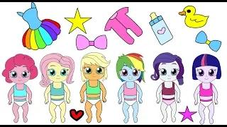 Mlp custom- How to make paper dresses for ponies mane 6