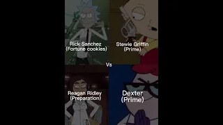 Rick Sanchez vs Stewie Griffin vs Reagan Ridley vs dexter