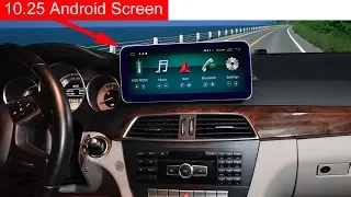 10.25" Android Screen Installation for Mercedes C Class W204 2011-2014