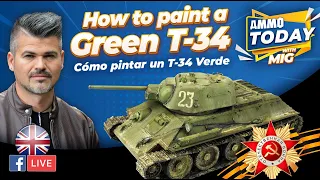 How to paint a Green T-34  by Mig Jimenez / Cómo pintar un T-34 Verde por Mig Jimenez