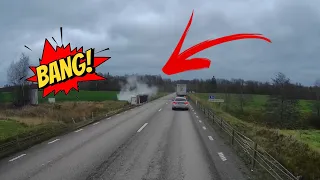 Heavy Truck crashes into the Ditch + More dashcam footage