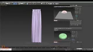 3DS MaX Tutorial - Modeling Curtain using Cloth simulation