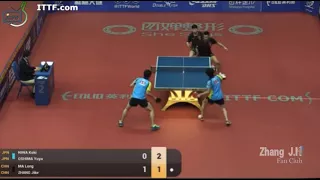 张继科 ZHANG Jike /马龙Ma Long VS. 丹羽孝希NIWA Koki/大岛祐哉OSHIMA Yuya 2016 Chengdu Open Men's Double SF