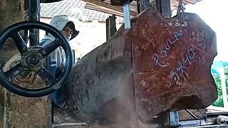 Sawing hollow durian wood || off track || Crazy woodworking.