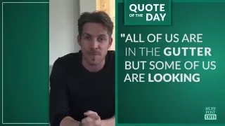 Sean Maguire Rises with this Oscar Wilde Quote