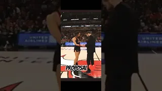 Surprise proposal on Chicago Bulls dancer 🎉❤️