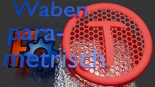FreeCAD - Waben-Logo-Abdeckung