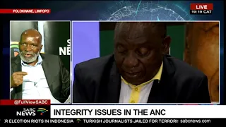 George Mashamba on ANC and integrity issues