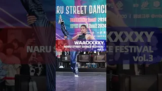 WAACKXXXY's Judge Showcase in NARU STREET DANCE FESTIVAL vol.3 #waackxxxy #waacking #shorts  #kpop