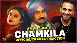 Amar Singh Chamkila | Trailer Reaction! | Imtiaz Ali, A.R. Rahman, Diljit Dosanjh, Parineeti Chopra