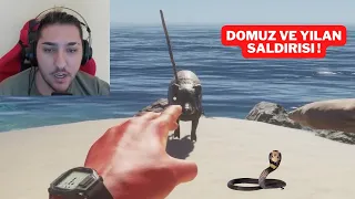 ADADA MIZRAKLA DOMUZ AVLADIM  ! STRANDED DEEP (3. BÖLÜM)