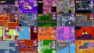 Pizza Tower 20 Levels at the same time, but PIZZA TIME is synced.