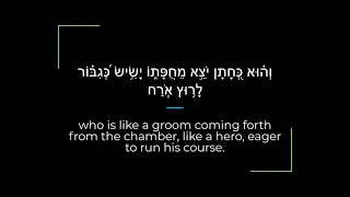 Psalm 19 Zabur/Tehillim Sephardi Hebrew Canting/Recitation with English