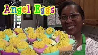 Easter Angel Eggs | 🚫Deviled Eggs Over Here!😁 |  Detailed Video About How I Get Them To Peel Easily