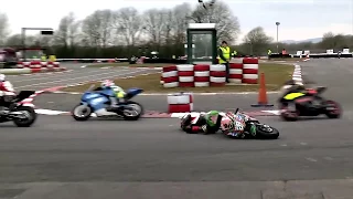 Crash! Race Incidents from the British Karting & Minibikes Championships, Rd 1's 2018