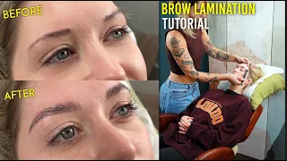 NEW Brow Lamination Treatment Tutorial (Amazing Results)