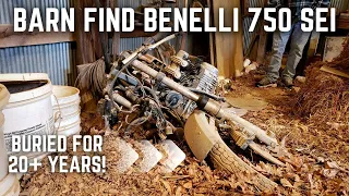 BARN FIND Benelli 750 SEI 6 Cylinder!