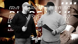 BLADE TALK W SCAB & JOE  Reviewing & Demonstrating Knives & Swords
