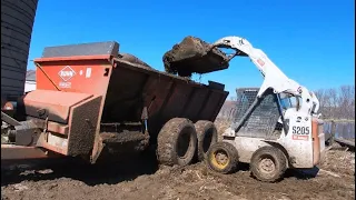 Lots to do on the farm! Sand, manure, and chores!