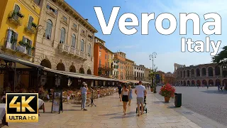 Verona, Italy Walking Tour (4k Ultra HD 60fps) – With Captions