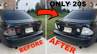 IS300 gets CLEAR TAIL LIGHTS for 20$ (DIY)