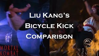 Liu Kang's Bicycle Kick Comparison I Mortal Kombat (1995) Vs. (2021)