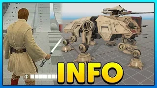 OBI-WAN Animation Gameplay, Geonosis, AT-TE Info + More - Battlefront 2