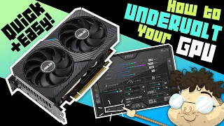 How to undervolt your GPU - EASY TUTORIAL!