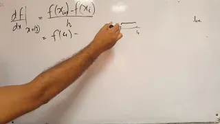 Example of Forward Backward and Central Difference Approximation Formulas